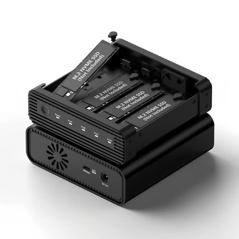 Nvme Ssd - Aluminiowa obudowa M2 4-Bay USB4 na