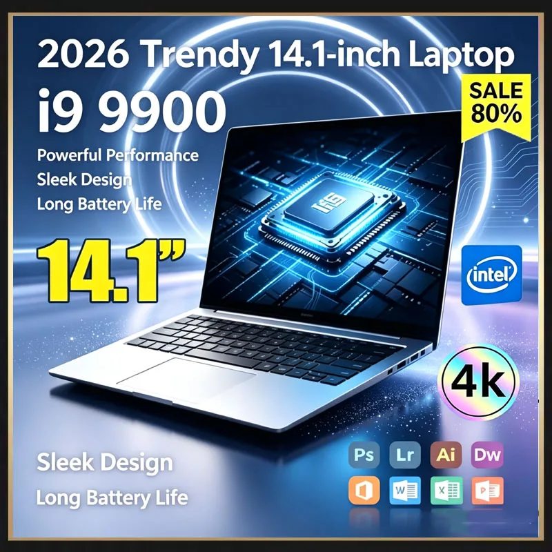 M.2 Ssd - 14,1-calowy ultracienki laptop z procesorem Intel