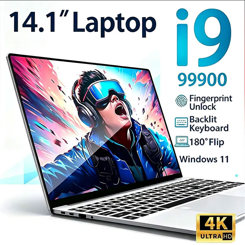 Ssd 1Tb - Laptop 14,1' Intel Core i9-9900 Windows