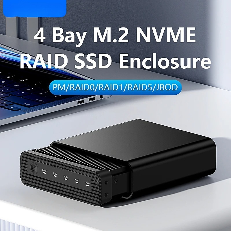 Aluminiowa obudowa M2 4-Bay US – External Ssd recenzja i cena