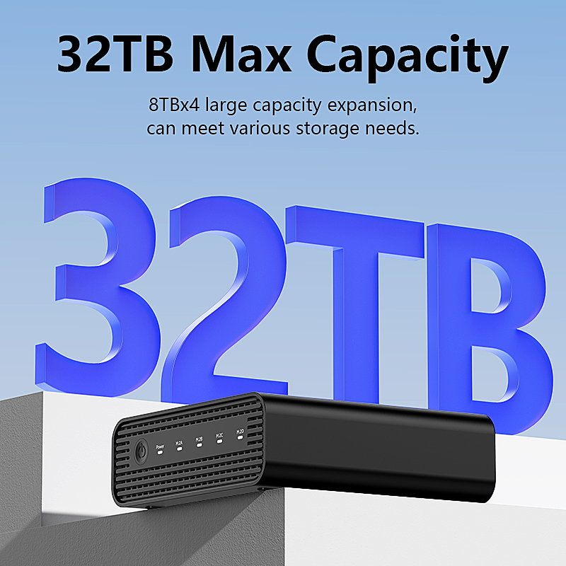 Aluminiowa obudowa M2 4-Bay US – External Ssd recenzja i cena
